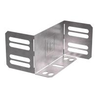 Переходник упрощенный горизонт. на 100мм H80 0.7мм Промрукав PR16.1049