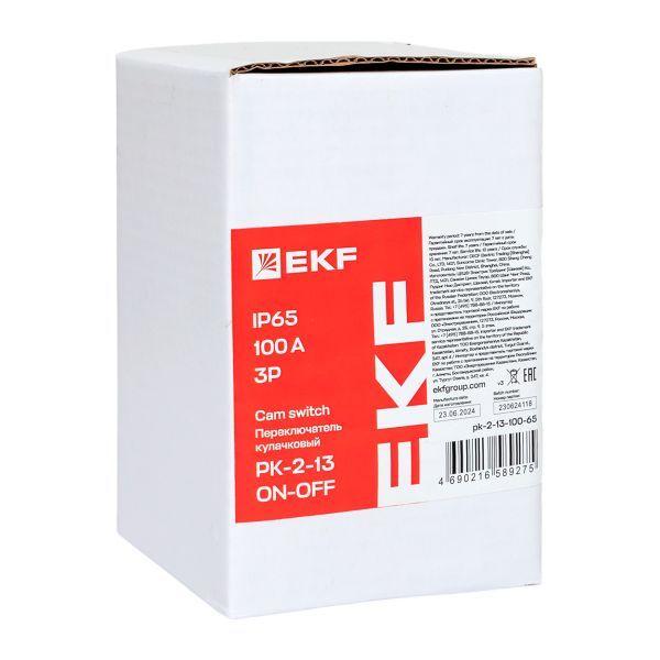 Переключатель кулачковый ПК-2-13 3п 100А "ВКЛ-ВЫКЛ" IP65 EKF pk-2-13-100-65
