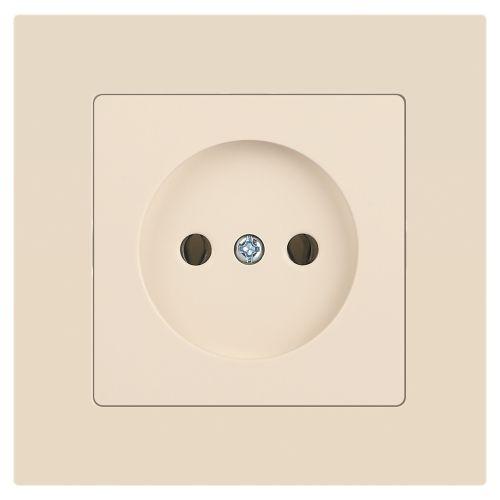 Розетка 1-м СП Accent 6-201-02 16А IP20 250В 2P сл. кость Intro Б0063659