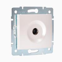 Розетка телевизионная проходная TV СП Karina механизм жемчуж./бел. перламутр. LEZARD 707-3088-129