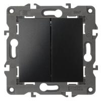 Переключатель перекрестный 2-кл. Elegance 14-1112-05 10АХ-250В антрацит Эра Б0065302