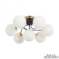 Накладная люстра Arte Milano 276408/6+1 BK/GD