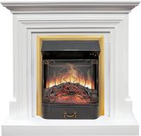 Royal Flame Каминокомплект Bradford - Белый с очагом Majestic FX Brass