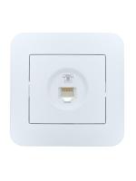 Розетка телефонная евро 1-м СП ASTI IP20 RJ11 в сборе бел. LEZARD 7081-0202-137