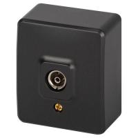 Розетка 1-м ОП Эксперт 11-3201-05 TV IP20 антрацит Эра Б0063024