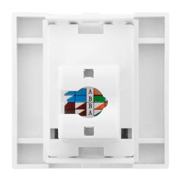 Розетка RJ45 категории 6 (ширина 2 модуля) EKF E2MK016-135-10