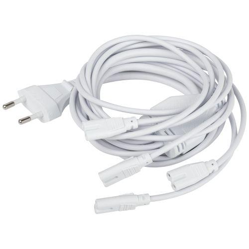 Разветвитель сетевой для фитолампы FITO 4х IEC C7 (2 pin) для подключения 4 светильников Эра Б0061036