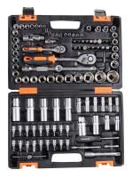 Набор инструментов 1/2дюйм 1/4дюйм CrV в кейсе 108 предмета Вихрь 73/6/7/8