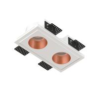 QUASAR 55 DUO COPPER Встраиваемый потолочный гипсовый светильник