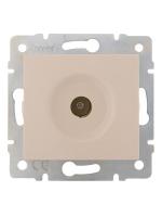 Розетка телевизионная проходная TV СП Karina механизм крем. LEZARD 707-0388-129