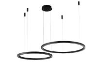 Подвесная люстра Crystal Lux FORTUNA SP123W LED D600+800 BLACK