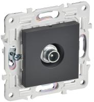 Розетка телевизионная проходная TV SKANDY SK-A17T титан IEK SK-A10-P-K48