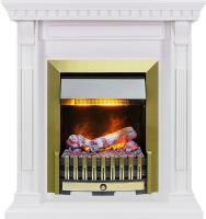 Dimplex Каминокомплект Orlean - Белый дуб с очагом Danville Antique Brass FB2