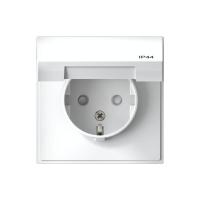 Розетка ArtGallery 16А IP44 с заземл. защ. шторки с крышкой механизм бел. SE GAL440146