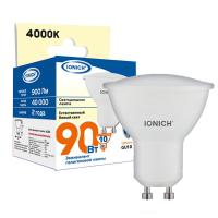 Лампа светодиодная GU10 10Вт софит 4000К 900лм 230В IONICH 1898