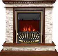 Royal Flame Каминокомплект Calgary - Дуб / Сланец бежевый с очагом Aspen Gold