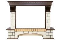 Royal Flame Портал Royal Flame Pierre Luxe - Темный дуб / Белый (Высота 1095мм)