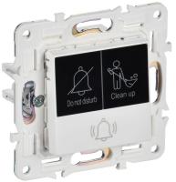 Кнопка звонка SKANDY 10А SK-V17W для отелей с индикацией арктич. бел. IEK SK-V14-2-10-K01