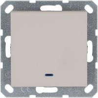 Переключатель проходной 1-кл. 10А IP20 с подсветкой механизм тауп Jasmart G3012NT