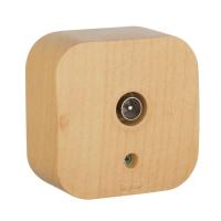 Розетка телевизионная TV 1-м ОП Quteo IP20 с топологией "звезда" дерево IEK 782269