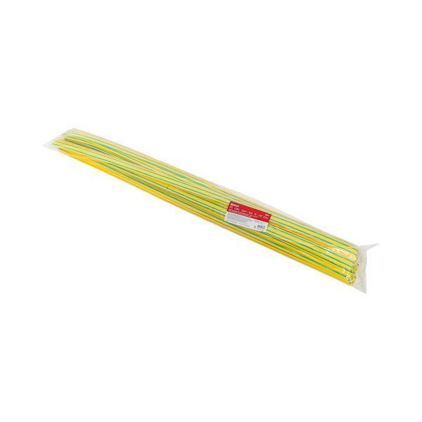 Трубка термоусадочная ТУТ нг 16/8 желт./зел. 1м (уп.50м) PROxima EKF tut-16-yg-1m