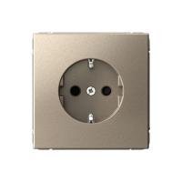 Розетка ArtGallery 16А с заземл. со шторками быстрозажим. клем. механизм шампань SE GAL000545S