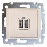 Розетка USB 2-м СП Valena механизм сл. кость (DIY-упак.) IEK 694372