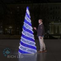 Спиральная елка, 250*100 см, 24В