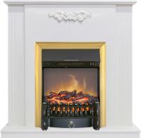 Royal Flame Каминокомплект Capri - Белое дерево делюкс с очагом Fobos FX M Brass
