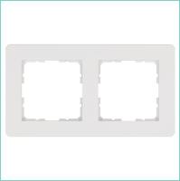 Рамка 2-м G-Flex бел. глянцевый Jasmart G1102W