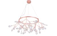 Подвесная люстра Crystal Lux EVITA SP45 D COPPER/TRANSPARENT