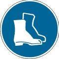Знак M05 "Работать в защитной обуви" (200х200) пленка самоклеящаяся PROxima EKF an-m-05