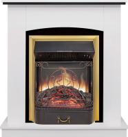Royal Flame Каминокомплект Barcelona (Разборный) - Белый с черным с очагом Majestic FX M Brass