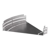 Угол для лотка горизонтальный изменяемый 0-45град. 400х80 Стандарт Промрукав PR16.0995