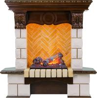 Dimplex Каминокомплект Pierre Luxe - Темный дуб / Шампань (Высота 975мм) с очагом Cassette 400 NH