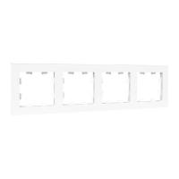 Рамка 4-м Эпика пластик бел. EKF UP1-FPW-04