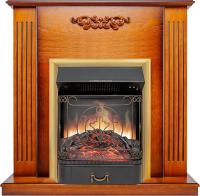 Royal Flame Каминокомплект Lumsden - Дуб антик с очагом Majestic FX Brass