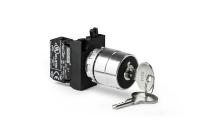 Кнопка с ключом 0-1 с фиксацией ключ выним. в полож. 0 и 1 (1НО) (CM) EMAS CM100AC20