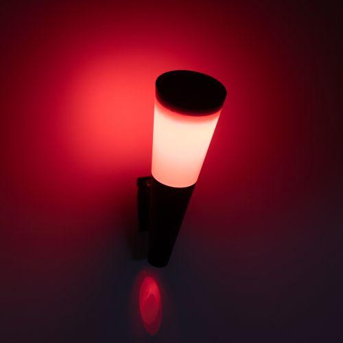 Светильник светодиодный ERAFS012-09 "Факел" 1LED RGB уличный настенный на солнечн. батарее Эра Б0057596