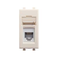 Розетка телефонная 1мод. Avanti "Ванильная дымка" RJ12 модульная DKC 4405311