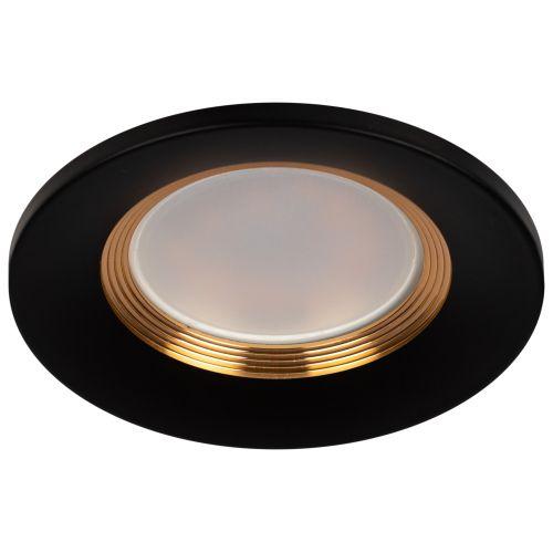 Светильник алюминиевый KL107 BK/GD MR16 GU5.3 встраив. черн. золото Эра Б0061097