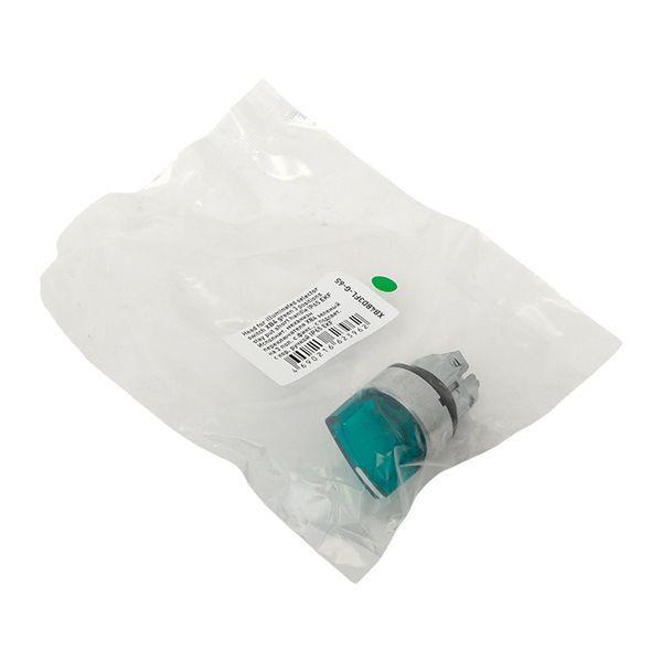 Механизм переключателя исполнительный ХB4 зел. на 3 положения с фиксацией с подсветкой с короткой ручкой IP65 EKF XB4BD3FL-G-65