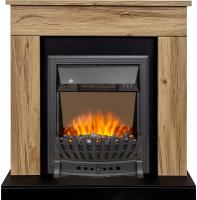 Royal Flame Каминокомплект Bergen (Разборный) - Дуб галифакс (Ширина 900 мм) с очагом Aspen Black