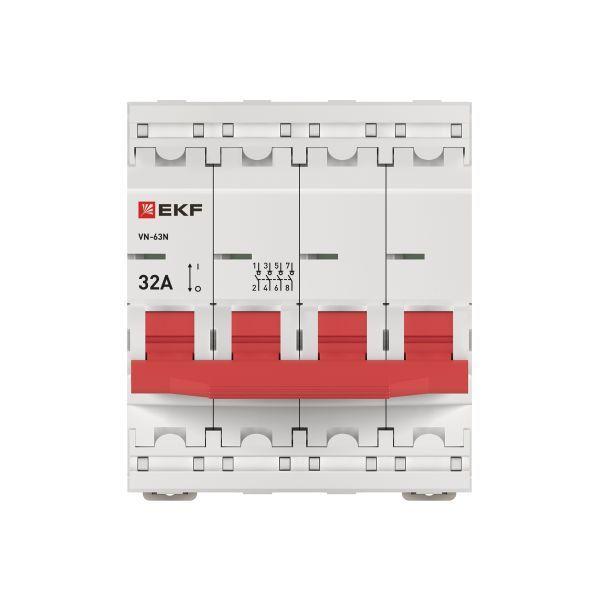 Выключатель нагрузки 4п 32А ВН-63N PROxima EKF S63432