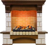 Dimplex Каминокомплект Pierre Luxe - Дуб / Шампань (Высота 1035мм) с очагом Cassette 600 LNH-INT (с дровами)