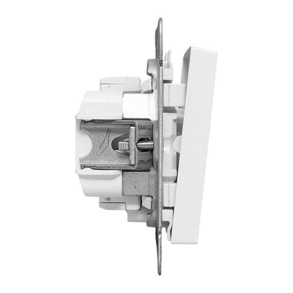 Выключатель 1-кл. СП Эпика с подсветкой механизм бел. EKF UP1-SWW-14