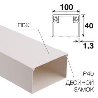 Кабель-канал 100х40мм, белый REXANT