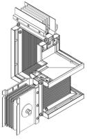 Секция Z-образ. лев. вверх 630А Al 3L+N+PER НК IP55 тран. IEK LB-0630A4-25-F-ZLU