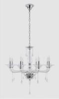 Подвесная люстра Crystal Lux MONICA SP8 CHROME/TRANSPARENT