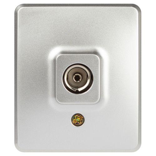 Розетка 1-м ОП Эксперт 11-3201-03 TV IP20 алюм. Эра Б0062996